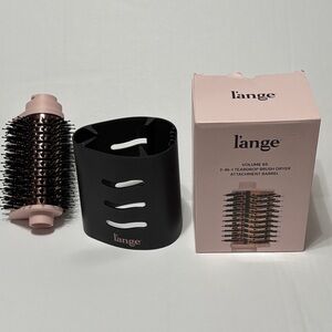 NEW open box L'ange 2-in-1 Teardrop 65mm Brush Dryer Attachment Blush Pink/Black